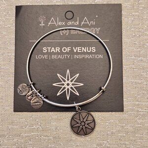 Alex and Ani Star of Venus Silver Charm Bracelet - NWOT
